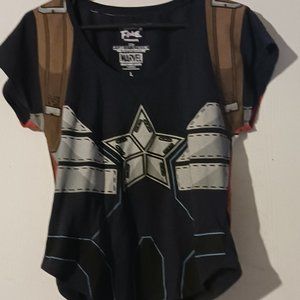 Captain America  Top by Mighty‎ Fine sz Large